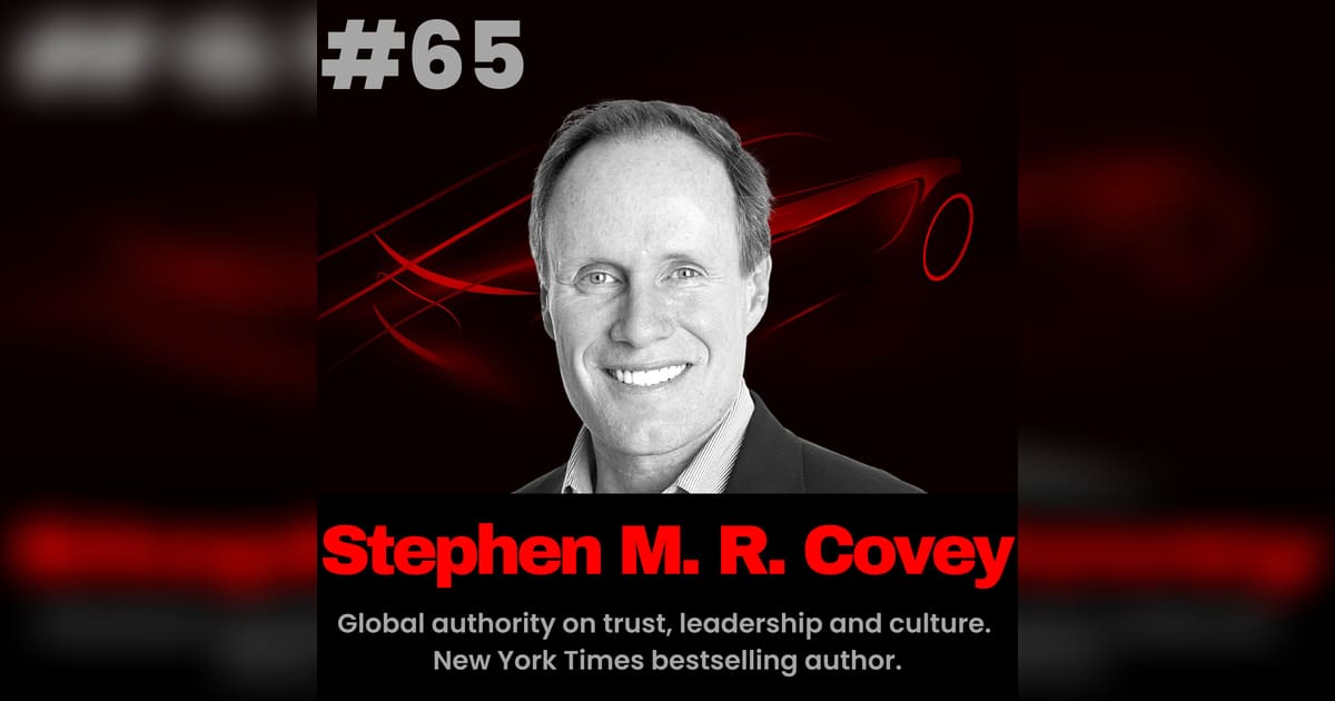Meet Stephen M. R. Covey, Global authority on trust, leadership, and ...