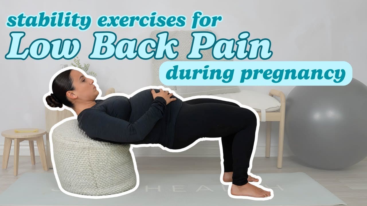Picture of Stability Exercises for Low Back Pain During Pregnancy | The PT Podcast ...