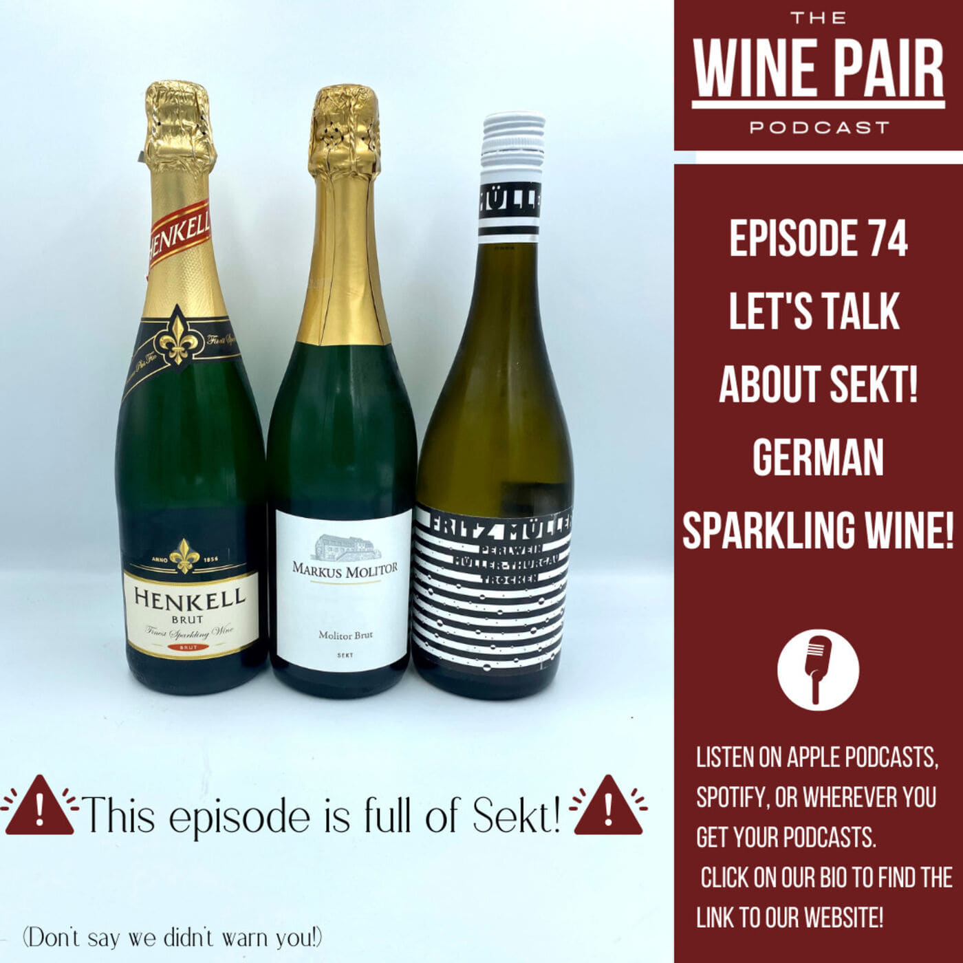 Let’s Talk About Sekt! German Sparkling Wine! (Lots of Sekt jokes, AKA